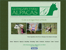 Tablet Screenshot of glengaryfarmalpacas.com